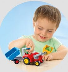 PLAYMOBIL 1.2.3 6964 Traktor s prikolico