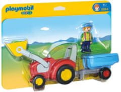 PLAYMOBIL 1.2.3 6964 Traktor s prikolico