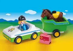 Playmobil Avto s prenosnikom za konje