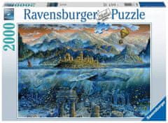 Ravensburger Modri kit Puzzle 2000 kosov