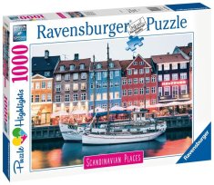 Ravensburger Puzzle Skandinavija - Kopenhagen, Danska 1000 kosov