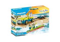 Playmobil PLAYMOBIL Družinska zabava 70436 Avto na plaži s prikolico za čoln
