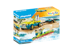 Playmobil PLAYMOBIL Družinska zabava 70436 Avto na plaži s prikolico za čoln