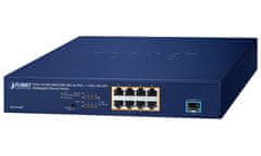 Planet PoE stikalo 8x1Gb/2,5Gb + 1xSFP+ 10Gb, VLAN, PoE 802.3at 120W