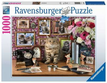 Ravensburger Sestavljanka Moja ljubka mačka 1000 kosov