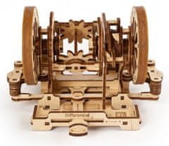 UGEARS 3D lesena mehanska sestavljanka STEM poučevanje diferenciala