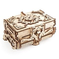 UGEARS 3D lesena mehanska sestavljanka Antique Jewelry Box