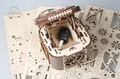 UGEARS 3D lesena mehanska sestavljanka škatla za nakit