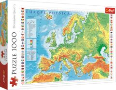Trefl Puzzle Zemljevid Evrope / 1000 kosov