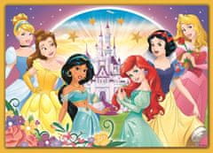 Trefl Disneyjeve princese Puzzle: Srečen dan 4v1 (35,48,54,70 kosov)