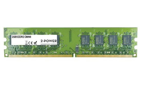 2-Power 2GB PC2-6400U 800MHz DDR2 Non-ECC CL6 DIMM 2Rx8 (doživljenjska garancija)