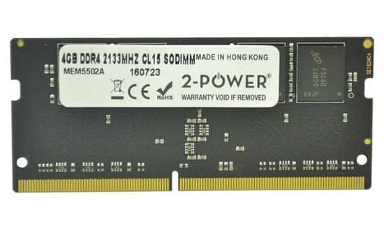 2-Power 4GB PC4-17000S 2133MHz DDR4 CL15 Non-ECC SoDIMM 1Rx8 (1,2 V DOŽIVLJENSKA GARANCIJA)