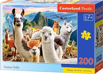 Castorland Llama Selfie Puzzle 200 kosov