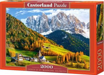 Castorland Puzzle Cerkev Svete Magdalene, Dolomiti 2000 kosov
