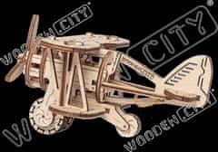 Wooden city 3D sestavljanka Biplane 63 kosov