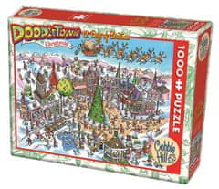 Cobble Hill DoodleTown Puzzle: Dvanajst dni božiča 1000 kosov