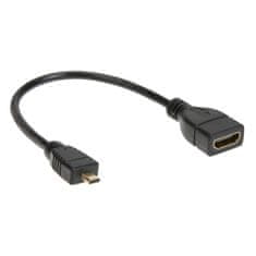 PremiumCord Adapter Flexi HDMI tip A ženska - mikro HDMI tip D moški za prilagodljivo povezavo