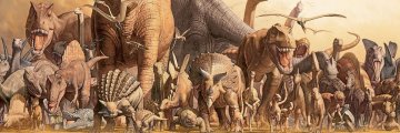 EuroGraphics Panoramska sestavljanka Dinozavri 1000 kosov