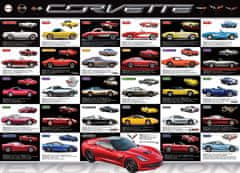 EuroGraphics Sestavljanka Evolucija Corvette 1000 kosov