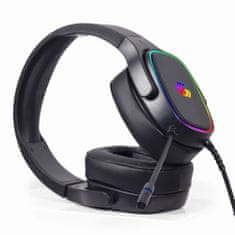 Gembird slušalke z mikrofonom GHS-SANPO-S300, igralne, USB 7.1, RGB LED