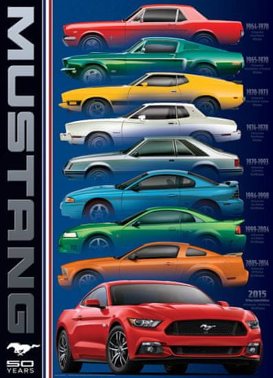 EuroGraphics Sestavljanka 50 let Ford Mustang 1000 kosov