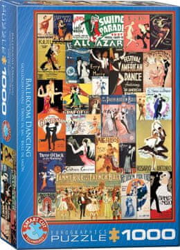 EuroGraphics Puzzle Vintage plesni plakati 1000 kosov
