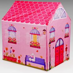 Pixino Otroški igralni šotor Pink villa