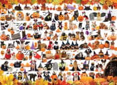 EuroGraphics Puzzle Halloween živali 1000 kosov