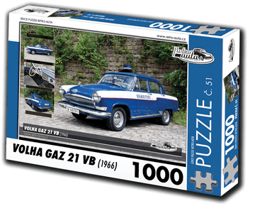 RETRO-AUTA Sestavljanka št. 51 Volga Gaz 21 UK (1966) 1000 kosov