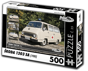 RETRO-AUTA Puzzle št. 25 Skoda 1203 SA (1980) 500 kosov