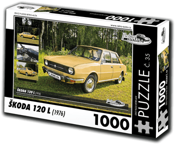 RETRO-AUTA Puzzle št. 35 Skoda 120 L (1976) 1000 kosov