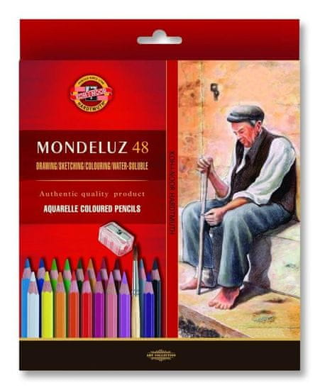 Koh-i-Noor MONDELUZ akvarelne barvice 48 kosov v kompletu