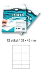 Smart Europapier LINE Samolepilne etikete 100 listov ( 12 etiket 105 x 48 mm)