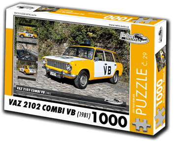 RETRO-AUTA Puzzle št. 29 Vaz 2102 Combi VB (1981) 1000 kosov