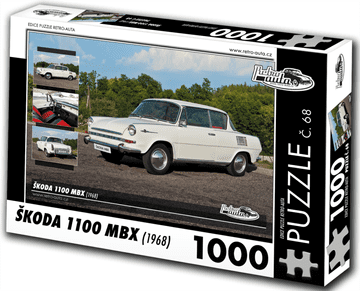RETRO-AUTA Puzzle št. 68 Škoda 1100 MBX (1968) 1000 kosov