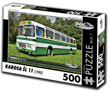 RETRO-AUTA Puzzle BUS št. 7 Karosa ŠL 11 (1980) 500 kosov