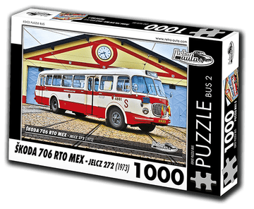 RETRO-AUTA Puzzle Avtobus št. 2 Škoda 706 RTO MEX (1973) 1000 kosov