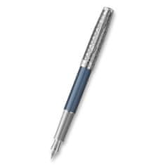 Parker Sonnet Premium Metal Blue CT nalivno pero 18K s peresom F