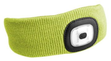 SIXTOL LED čelna svetilka čelna svetilka z naglavnim trakom, polnilna, fluorescenčno rumena