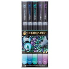 Chameleon Komplet obarvanih markerjev, 5 kosov - hladni toni