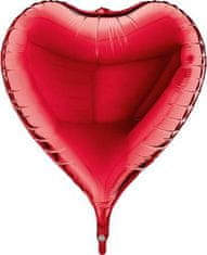 Grabo Napihljiv balon rdeče srce 3D 58cm -