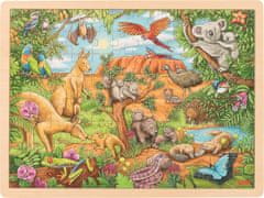 Goki Lesena sestavljanka Avstralske živali 96 kosov