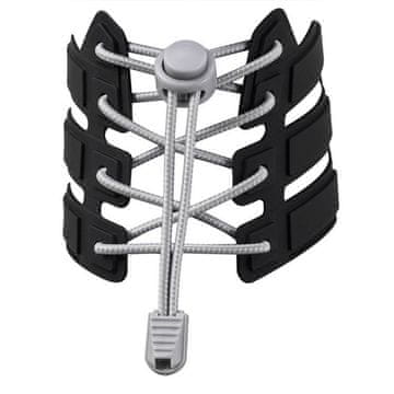 Altima Odsevne elastične vezalke svetlo sive barve