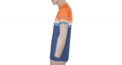 Sensor Moška kratka majica SUMMER STRIPE modra/oranžna - L