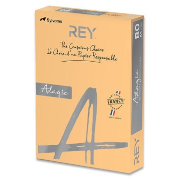 Rey Barvni papir Adagio, fluo, 500 listov - oranžna