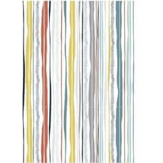 Papir DecoMaché 22 g barvne črte 26 x 37,5 cm