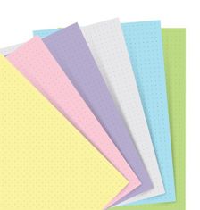 Filofax papir s pikami, pastelni