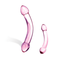 Glas Steklo - Dvojne težave Vijolični stekleni dildo