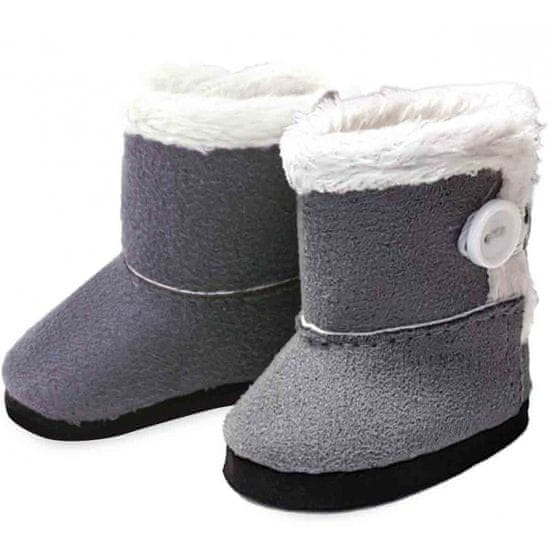 Petitcollin Zimski škornji sive barve (za lutko 28 cm)