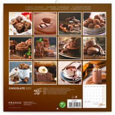 Presco Group Opomba koledar 2023: Čokolada, dišeča, 30 × 30 cm